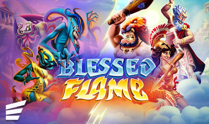 Enter the Realm of the Gods in Blessed Flame from Evoplay