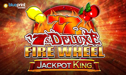 Spin the Fire Wheel for Multipliers in 7s Deluxe Fire Wheel Jackpot King