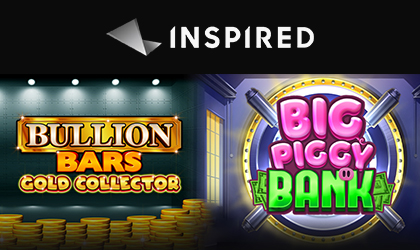 Inspired Launches New Online Slots Bullion Bars Gold Collector and Big Piggy Bank