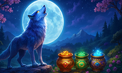 Betsoft Debuts 3 Pots of Lunar Wolf Hold & Win