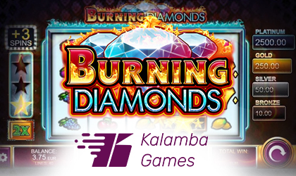 Kalamba Games Releases Burning Diamonds Slot Game