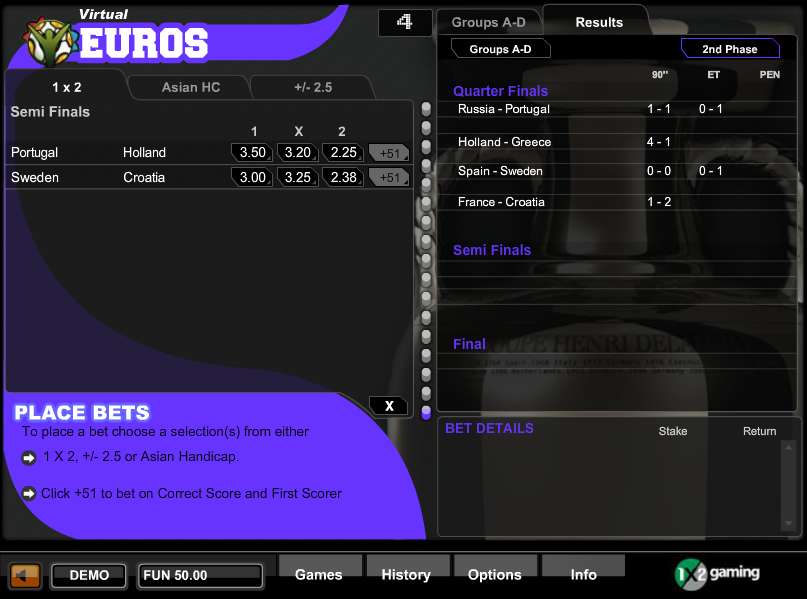 Virtual Euros by 1x2gaming