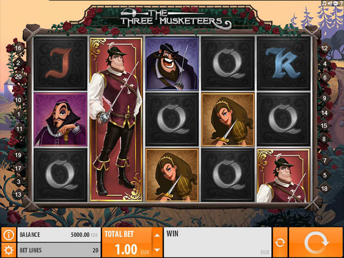 The Three Musketeers by Quickspin