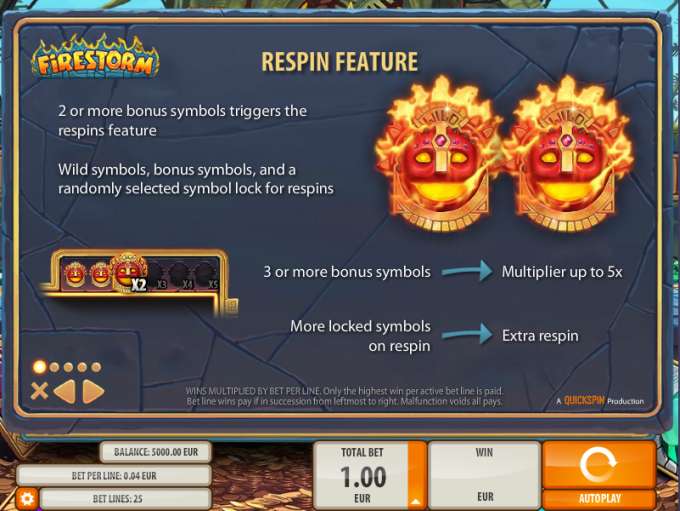 Firestorm by Quickspin