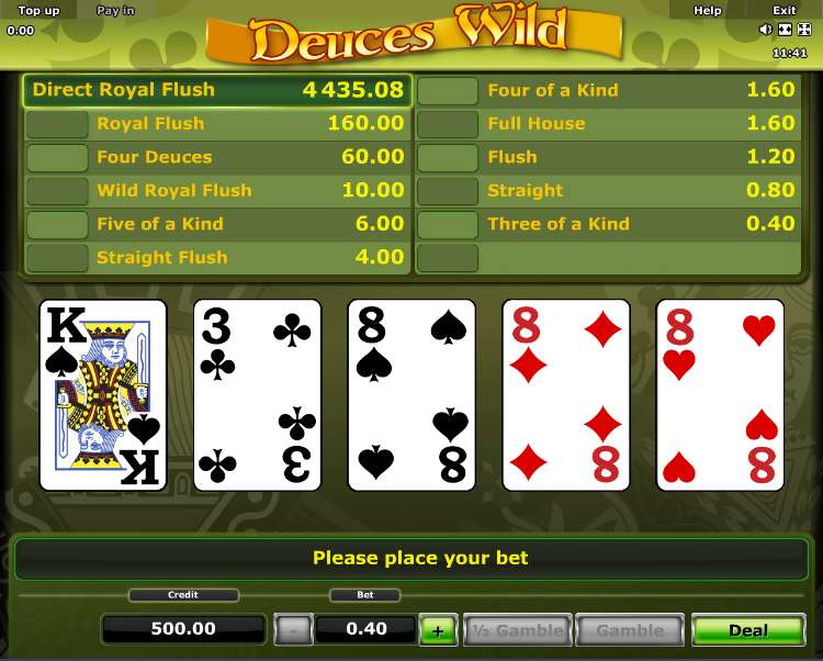 Deuces Wild by Novomatic