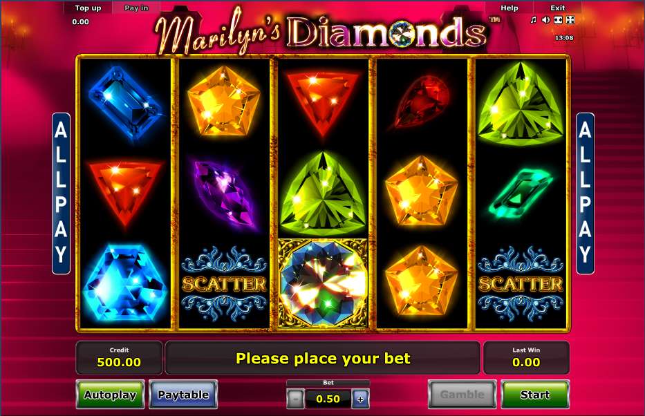 Marilyn's Diamonds by Novomatic