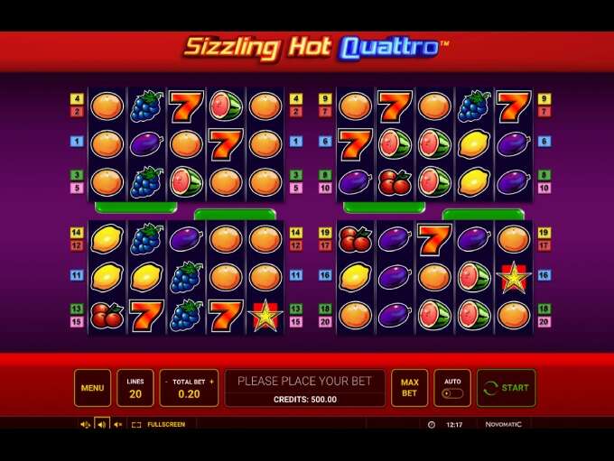 Sizzling Hot Quattro by Novomatic