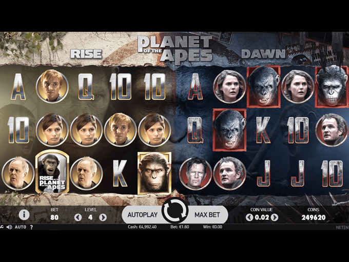 Planet Of The Apes by Net Entertainment