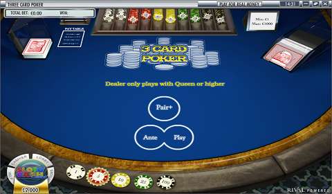 Three Card Poker by Rival