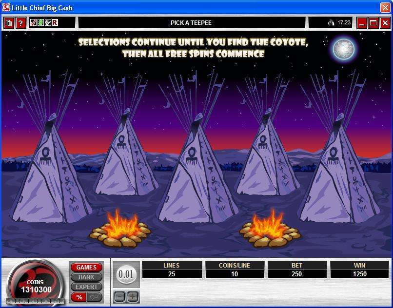 Little Chief, Big Cash gameplay screenshot