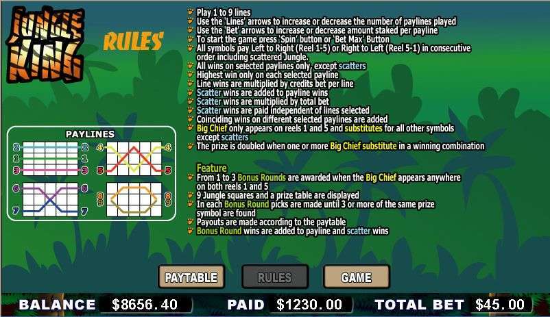 Jungle King by NYX Interactive