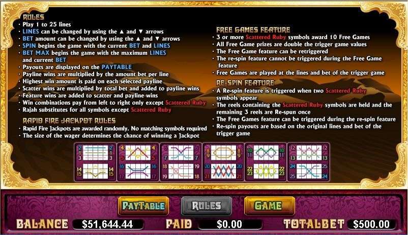 Rajah's Rubies by NYX Interactive