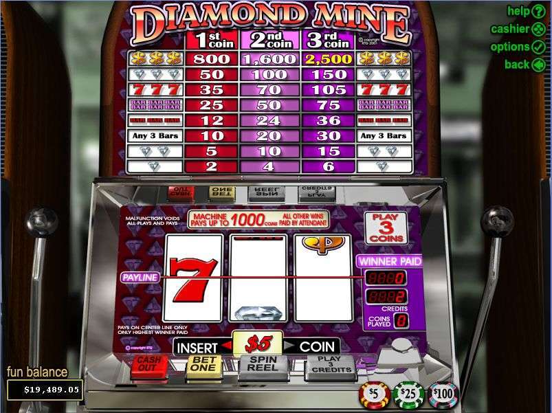 Diamond Mine by Real Time Gaming