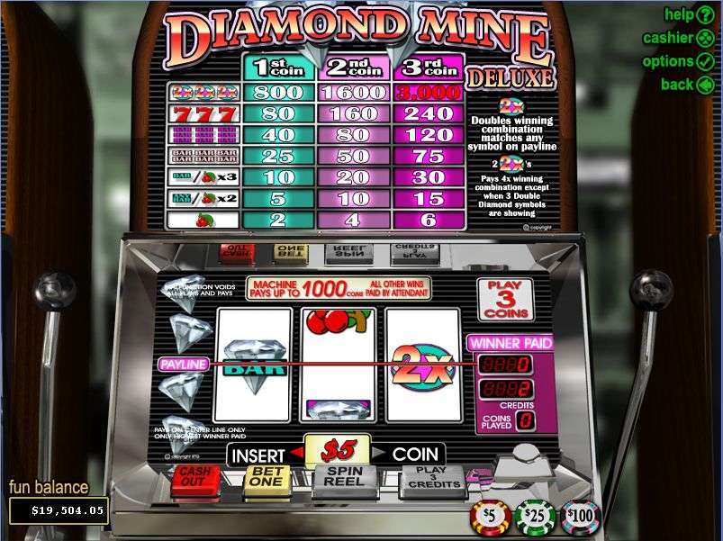 Diamond Mine Deluxe by Real Time Gaming