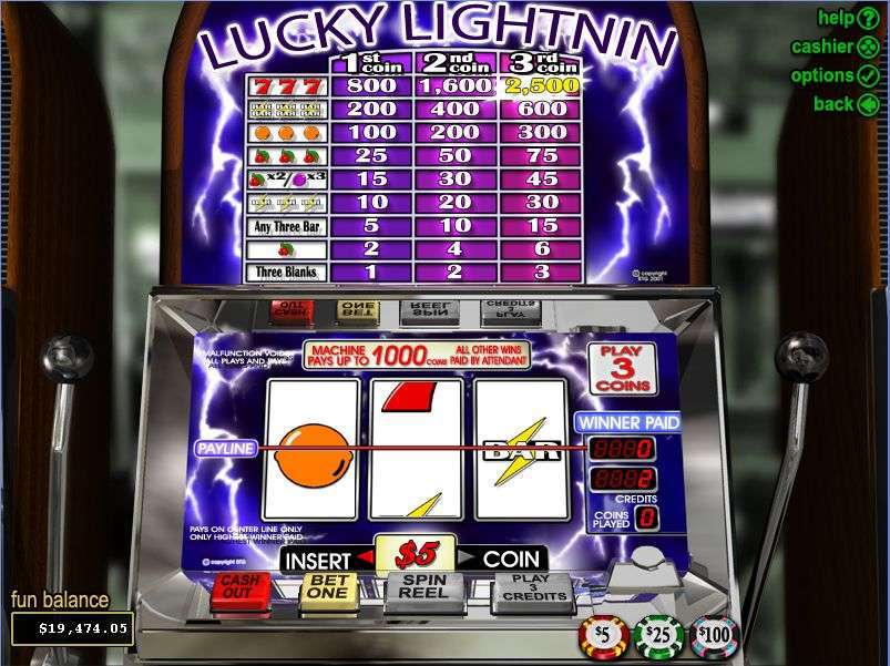 Lucky Lightnin' by Real Time Gaming