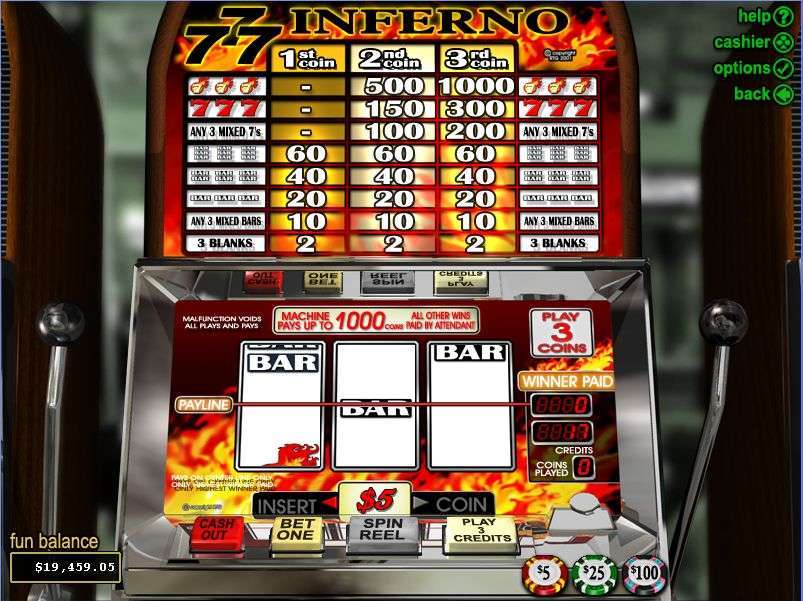 Triple 7s Inferno by Real Time Gaming