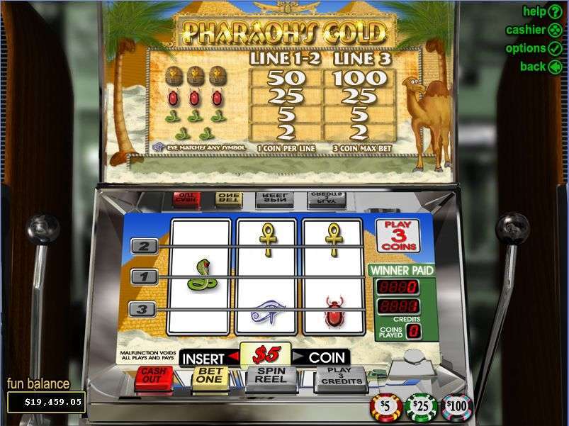 Pharaoh's Gold by Real Time Gaming