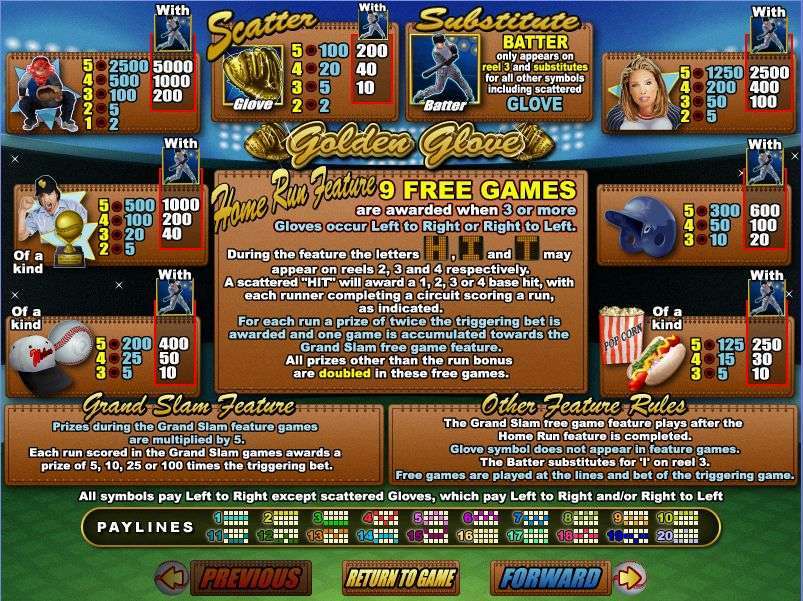 Golden Glove by Real Time Gaming