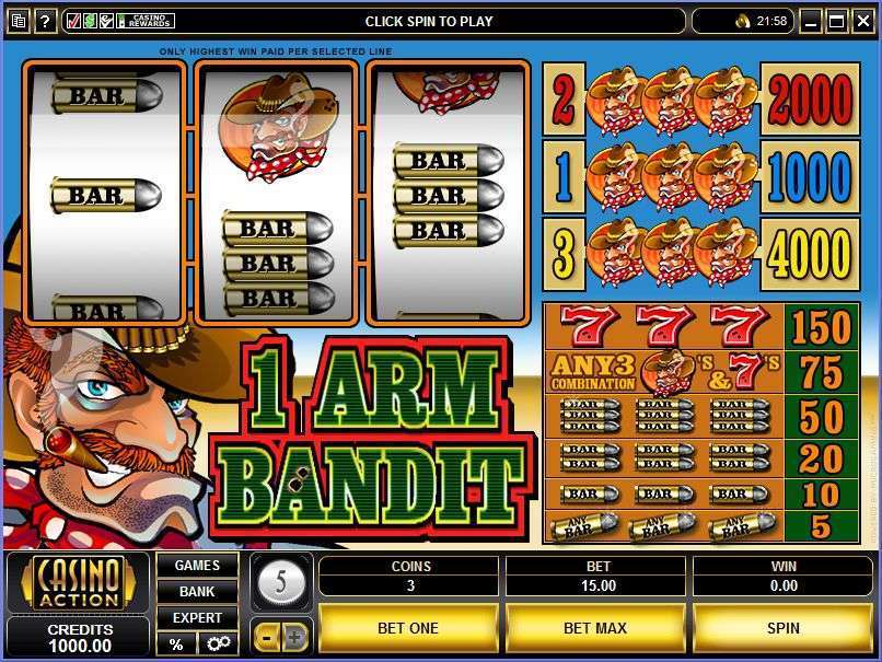 1 Arm Bandit by Games Global