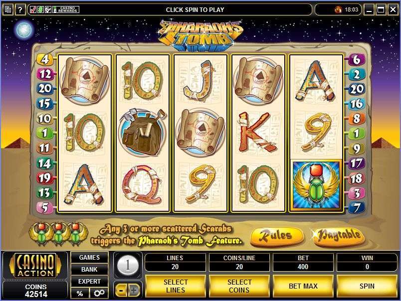 Pharaoh's Tomb by Games Global
