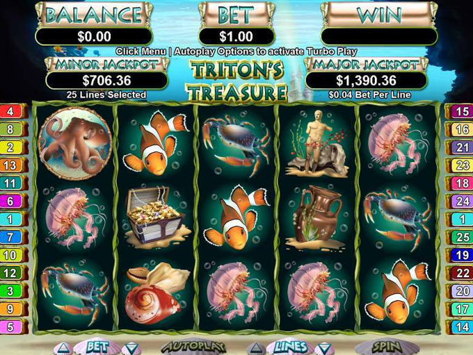 Triton's Treasure by Real Time Gaming
