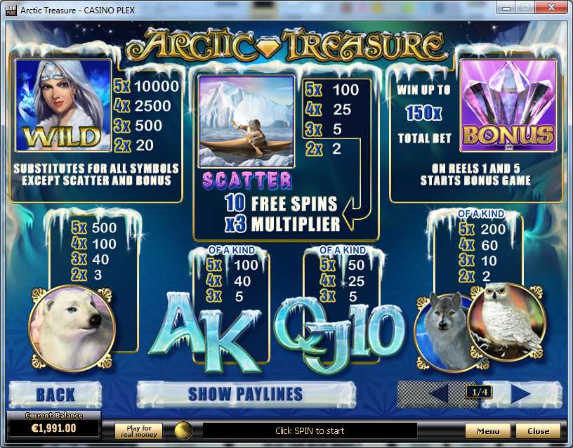 Arctic Treasure by Playtech