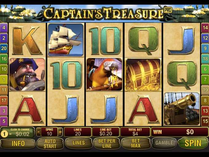 Captain's Treasure Pro by Playtech