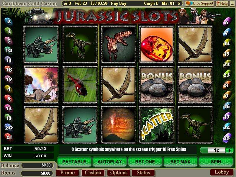 Jurassic Slots by Wager Gaming