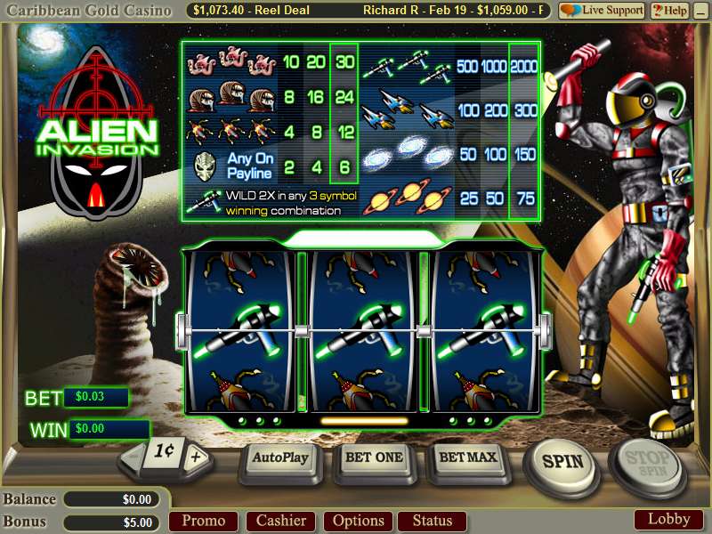 Alien Invasion by Wager Gaming