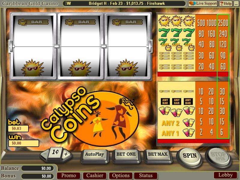 Calypso Coins by Wager Gaming
