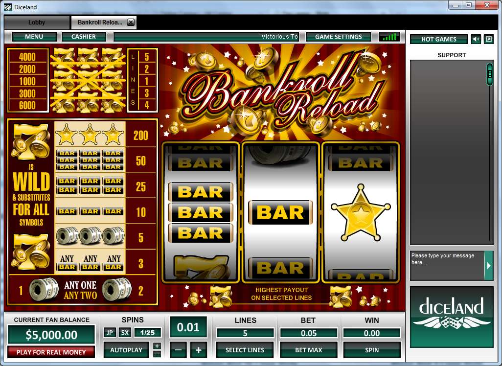 Bankroll Reload 5 Lines by Octopus Gaming