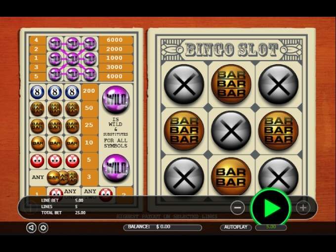 Bingo Slot 5 Lines by Octopus Gaming