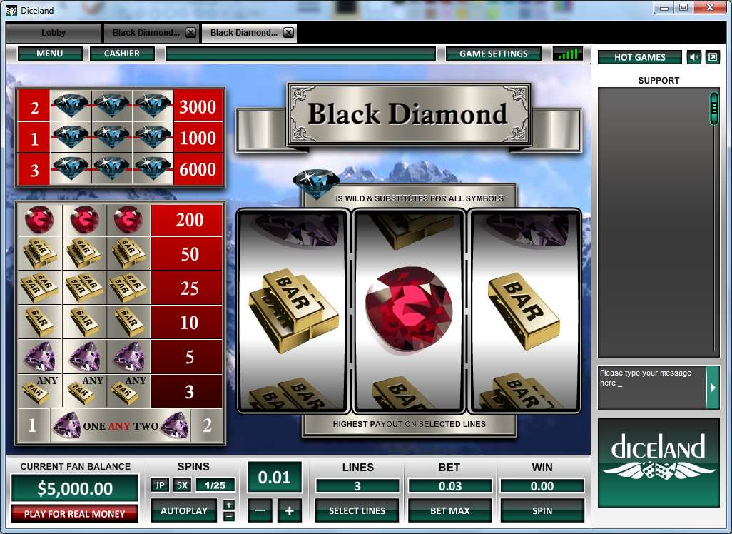 Black Diamond 3 Lines by Octopus Gaming