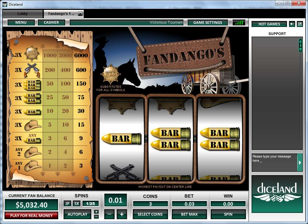 Fandango's 1 Line by Octopus Gaming