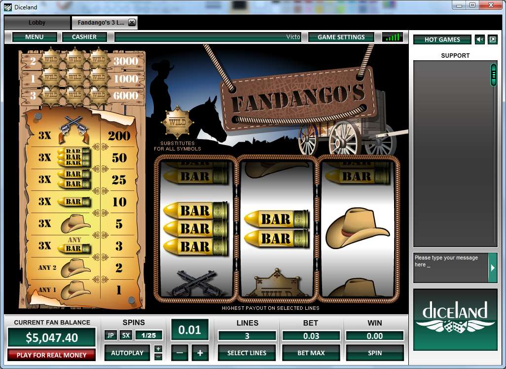 Fandango's 3 Lines by Octopus Gaming