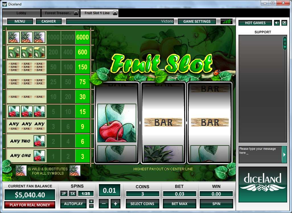Fruit Slot 1 Line by Octopus Gaming