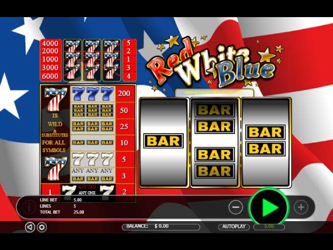 Red White Blue 5 Lines by Octopus Gaming