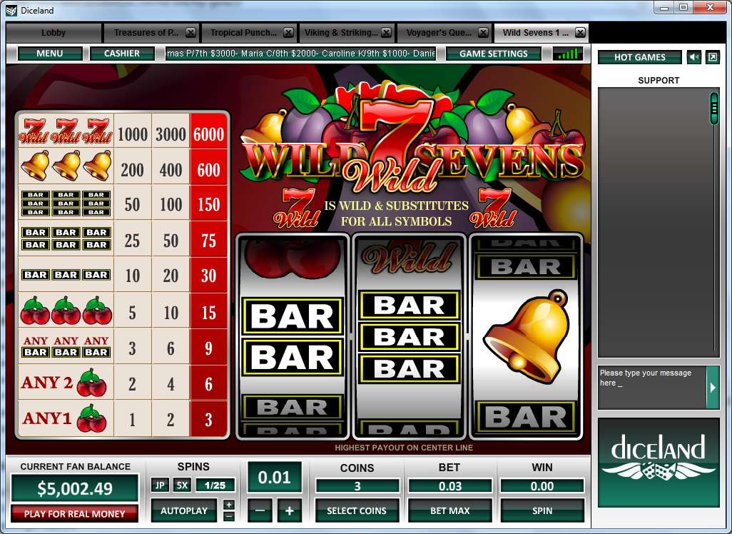 Wild Sevens 1 Line  by Octopus Gaming
