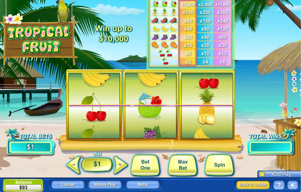 Tropical Fruit by NeoGames