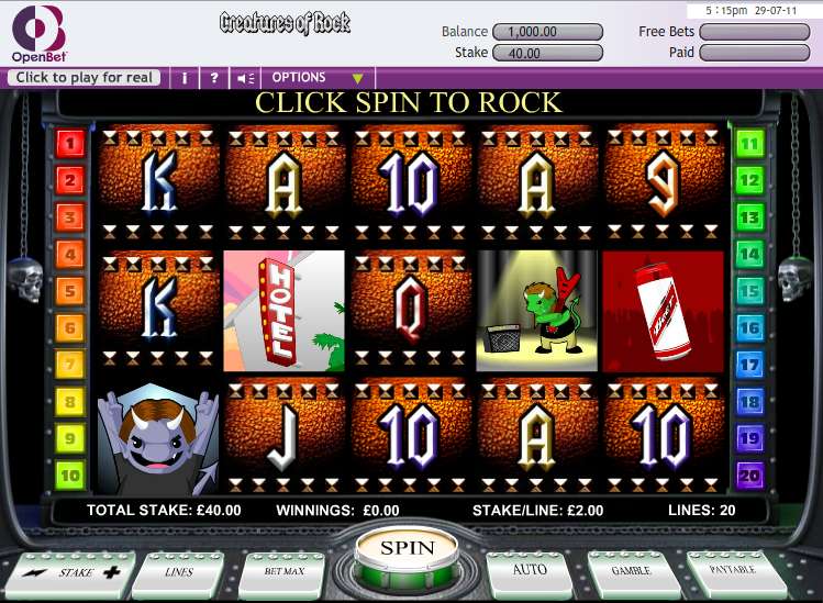 Creatures of Rock by OpenBet