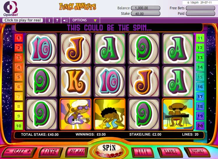 Funky Monkeys by OpenBet
