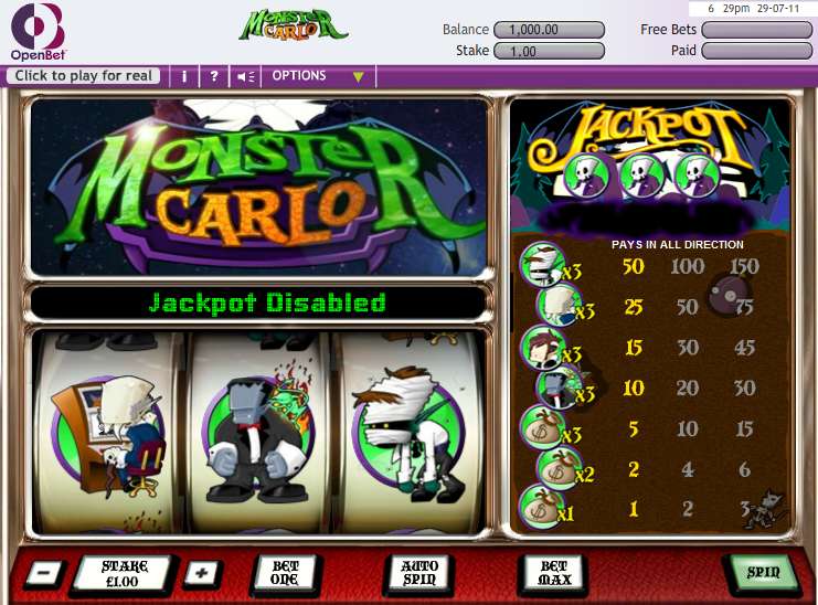 Monster Carlo by OpenBet
