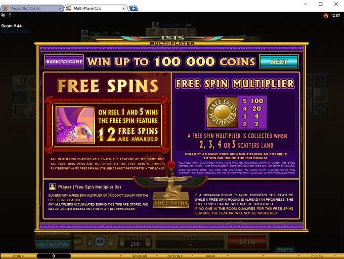 Isis Multi-Player slot by Games Global