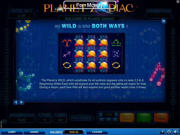 Planet Zodiac by Skill on Net