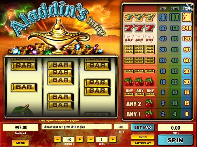Aladdin’s Lamp by Tom Horn Gaming