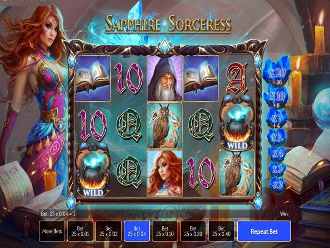 Sapphire Sorceress gameplay screenshot