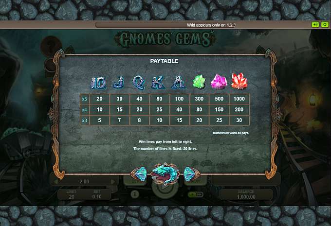 Gnomes Gems by Booongo