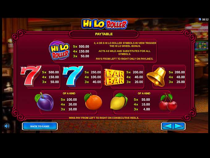 Hi Lo Roller by Sigma Gaming