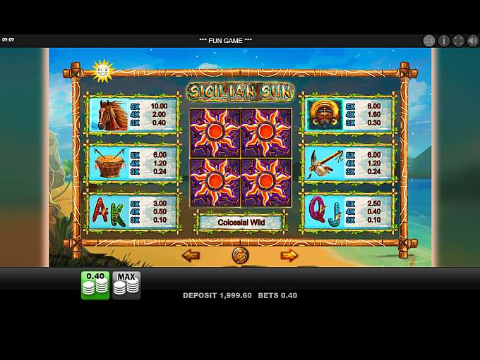 Sicilian Sun by Merkur Gaming