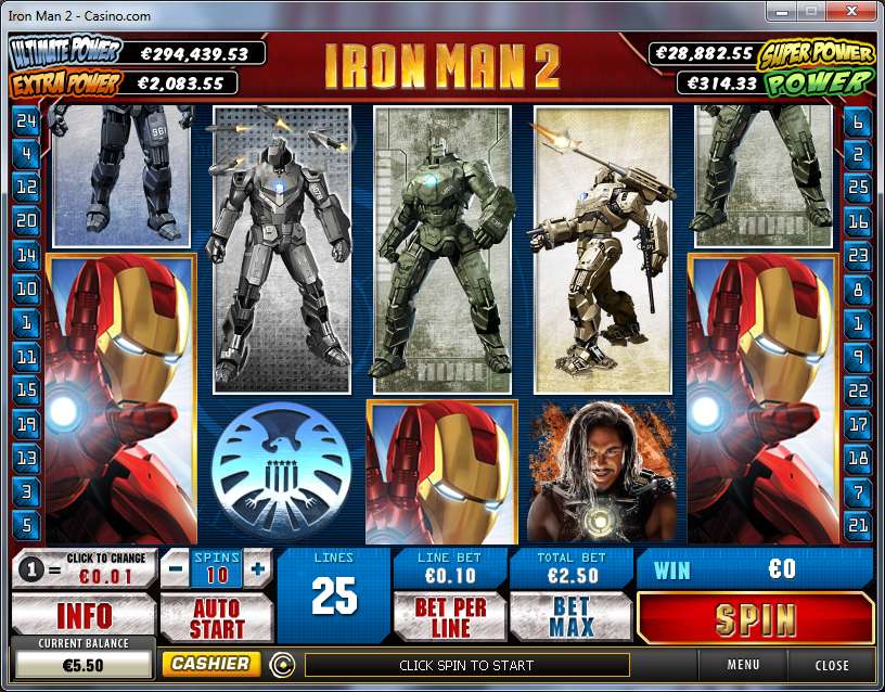 Iron Man 2 by Playtech